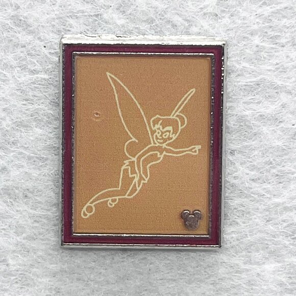🔮 5/$25 Disney Chalk Sketches Peter Pan Tinker Bell‎ Pin - Picture 1 of 2